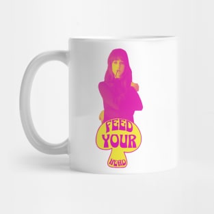 Feed Your Head (Pink and Yellow) Mug